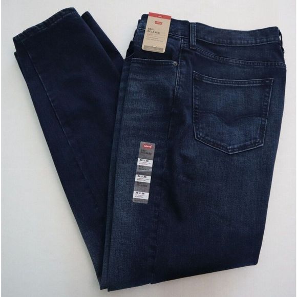 Levi's 550 Men's Sz 36x36 Blue Relaxed Fit Jeans $70 - Picture 5 of 6